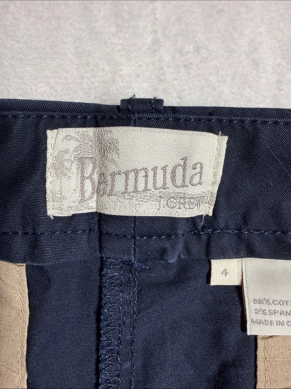 Women's Navy Bermuda Shorts